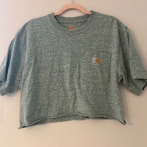Carhartt Heathered Green Pocket Tee